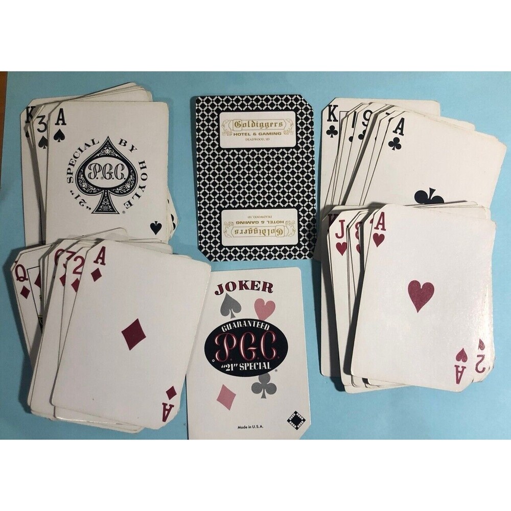 GoldDiggers DEADWOOD,SD  PGC Blue ,CASINO Playing Cards retired/clip Casino Deck